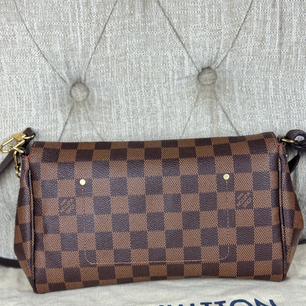LOUIS VUITTON Favorite MM 2way Hand chain shoulder bag  Damier Ebene Used - Picture 2 of 13